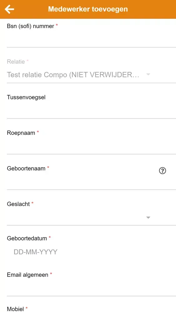 Capturas de tela do Staffable Relatie App