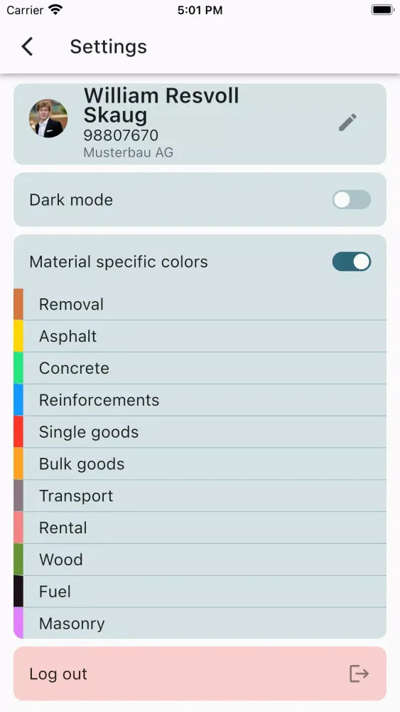 Comstruct Field App 스크린샷