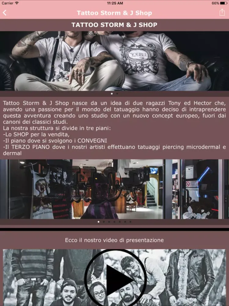 Tattoo Storm & J Shop iPad  Ekran Görüntüleri