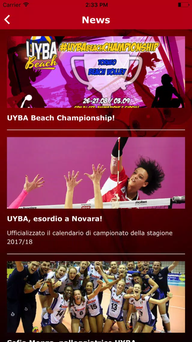 UYBA official Screenshots