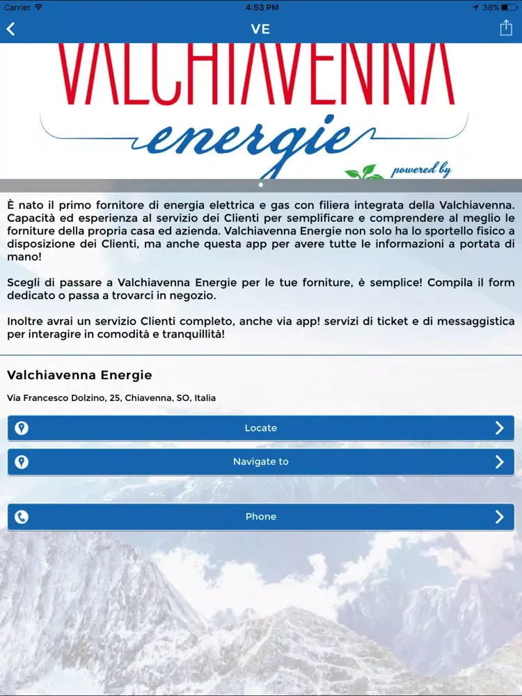 Valchiavenna Energie iPad  سکرین شاٹس