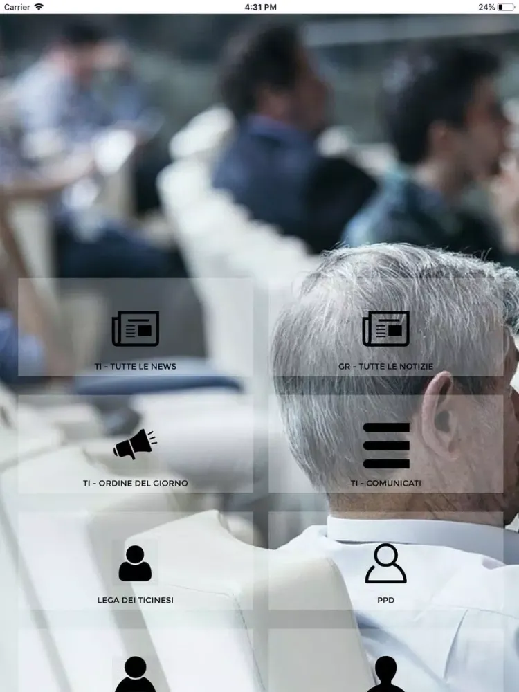 Ảnh chụp màn hình của Ticino - Grigioni Politica iPad 