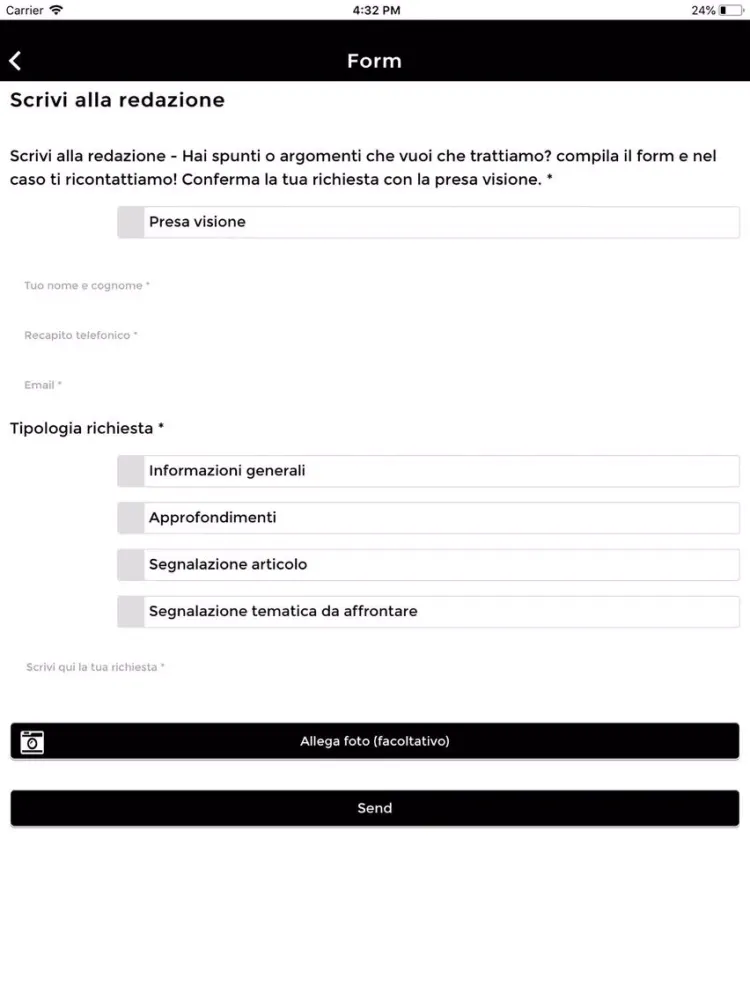 Ảnh chụp màn hình của Ticino - Grigioni Politica iPad 