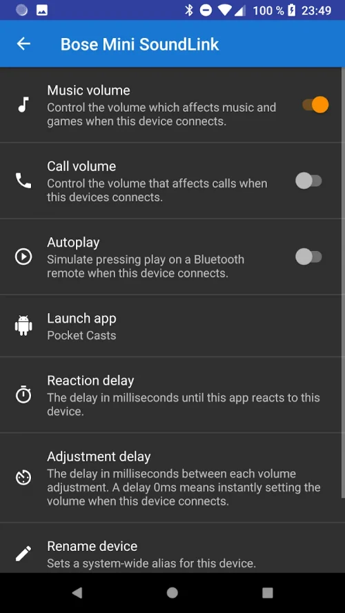 Bluetooth Volume Manager-screenshot-2