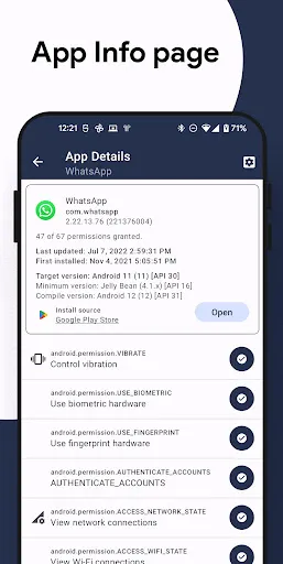 Screenshot di Permission Pilot