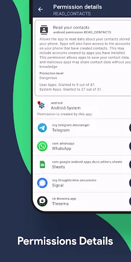Screenshot di Permission Pilot