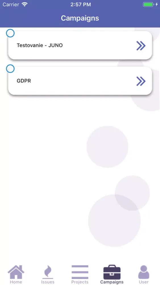 Ảnh chụp màn hình của Juno One