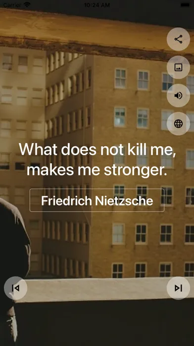 Screenshot di Philosophy quotes App