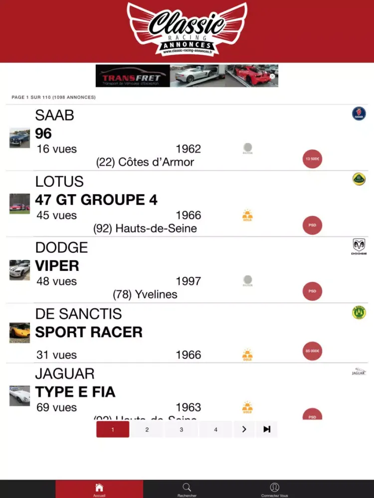 صور Classic Racing Annonces iPad 