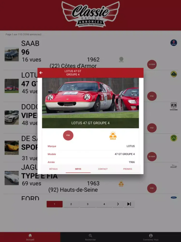 صور Classic Racing Annonces iPad 