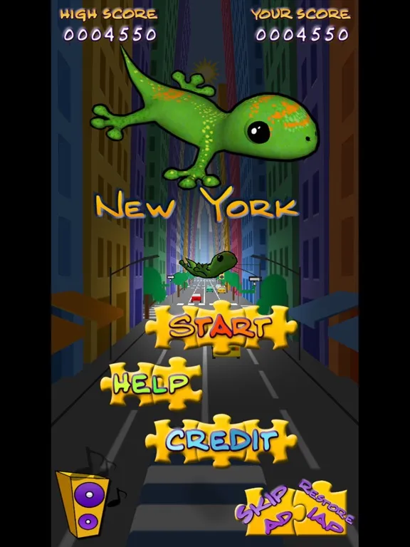Tangkapan skrin Acrobat Gecko New York iPad 