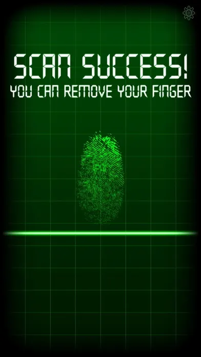 Capturas de tela do Fingerprint Scan Simulator