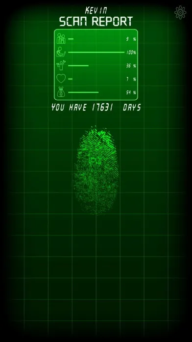 Capturas de tela do Fingerprint Scan Simulator