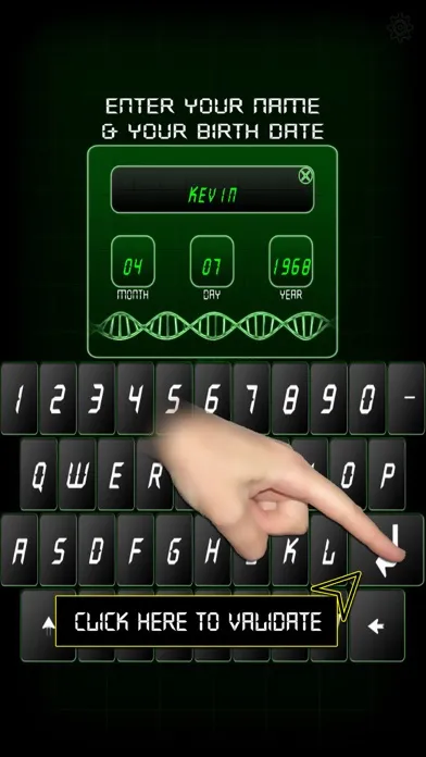Capturas de tela do Fingerprint Scan Simulator