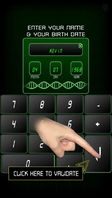 Capturas de tela do Fingerprint Scan Simulator