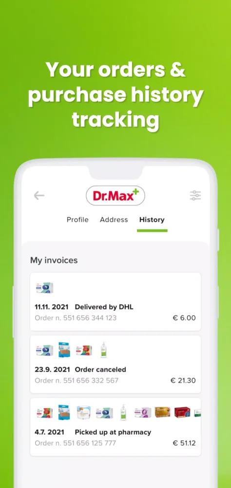 Capturas de tela do Dr. Max
