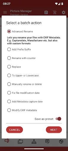 Rename & Organize with EXIF Screenshots