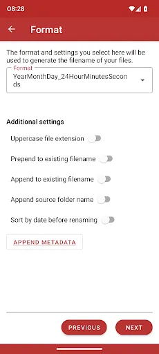 Rename & Organize with EXIF Screenshots