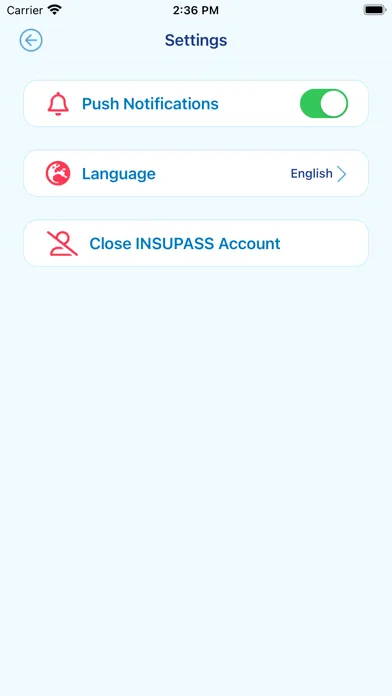 Capturas de tela do CNP Insupass