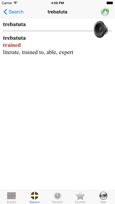 English Basque best dictionary translate - Ingelesa Euskaraz hiztegi onena itzultzailea Screenshots