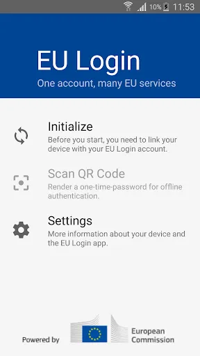 EU Login Screenshots