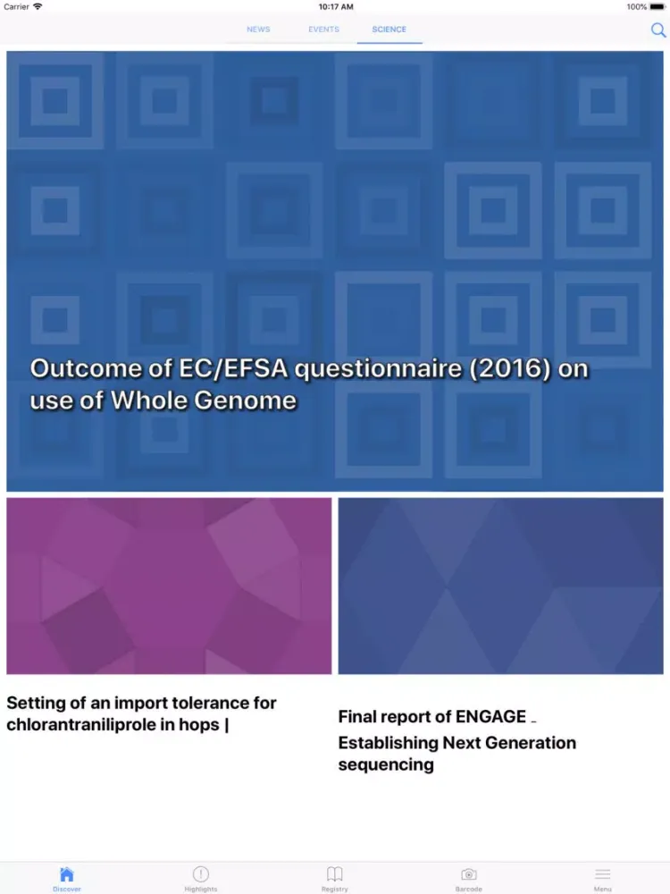 EFSA to the people iPad 應用截圖
