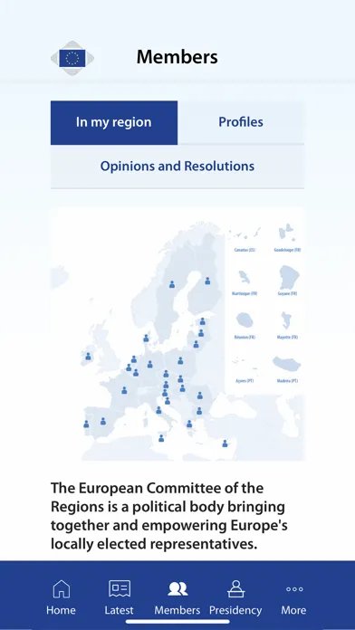 EU Committee of the Regions 스크린샷
