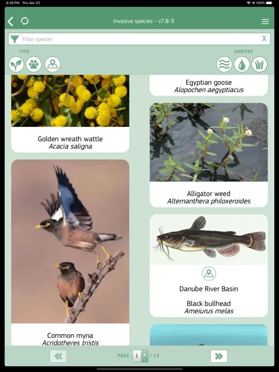 Invasive Alien Species Europe iPad 应用截图
