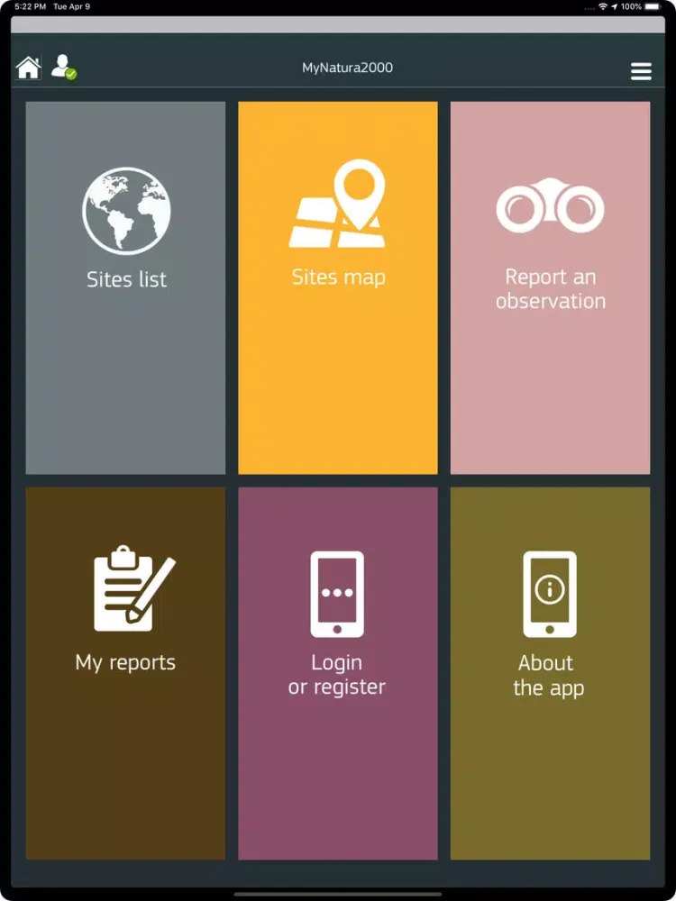 MyNatura2000 iPad 应用截图
