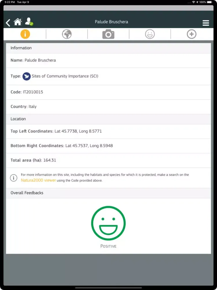 MyNatura2000 iPad 应用截图