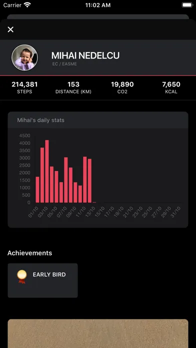 Ảnh chụp màn hình của Walking Challenge