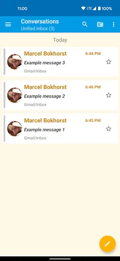 Скриншоты FairEmail, privacy aware email