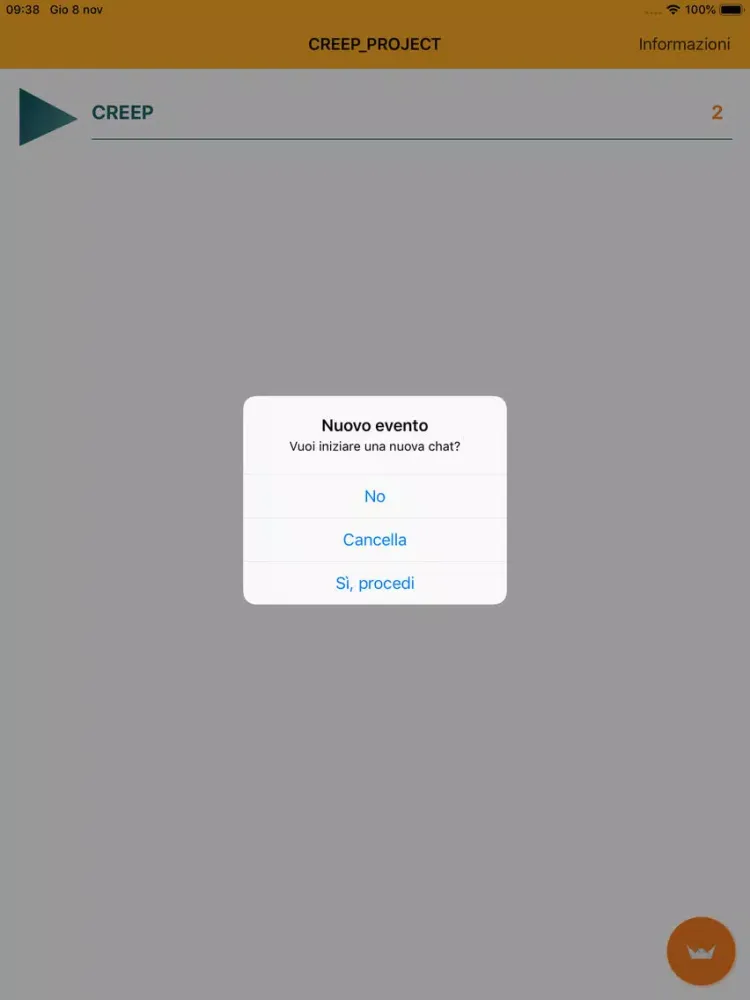 Capturas de tela do Creep iPad 