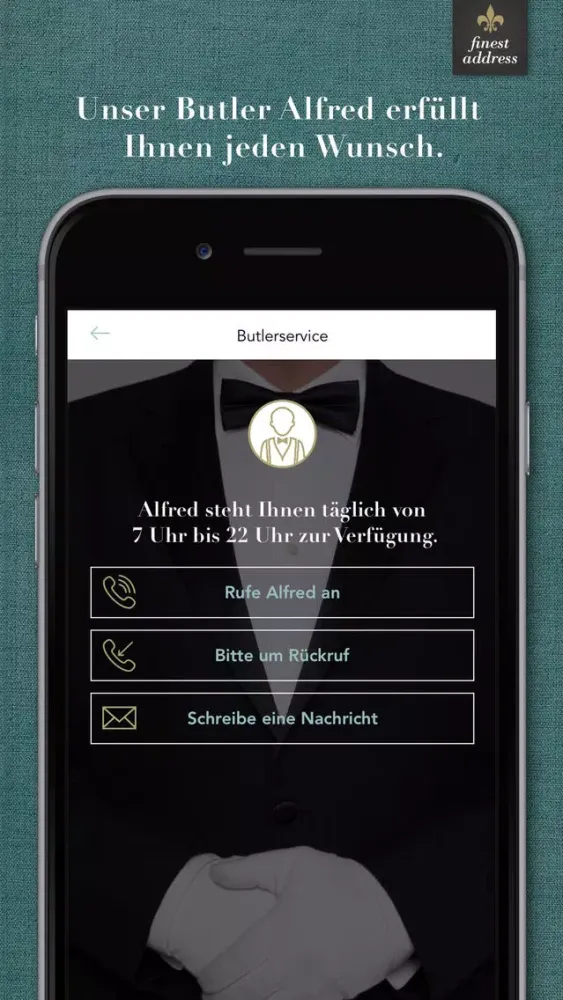 Finest Address – ihr mobiler Begleiter für feinste Restaurants, Hotels und Shopping سکرین شاٹس