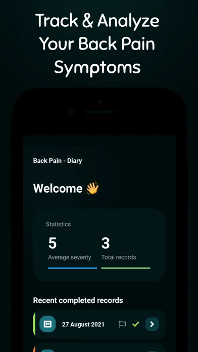 Back Pain Diary স্ক্রিনশট