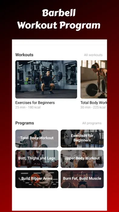 Barbell Workout Plan 스크린샷
