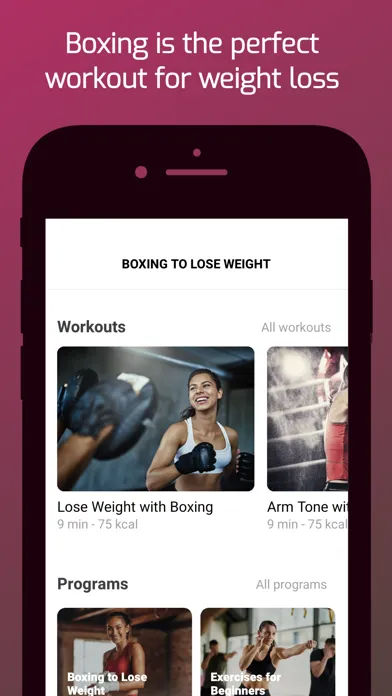 Capturas de tela do Boxing to Lose Weight