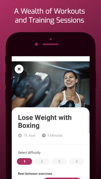 Capturas de tela do Boxing to Lose Weight