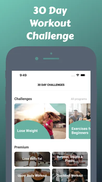 ภาพหน้าจอของ 30 Day Workout Challenge