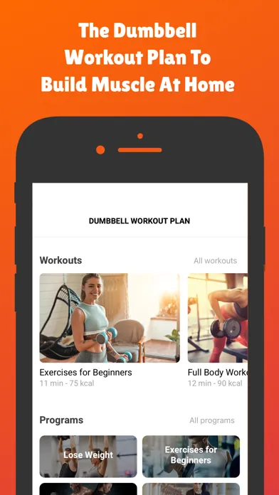 Capturas de pantalla de Home Workout With Dumbbells