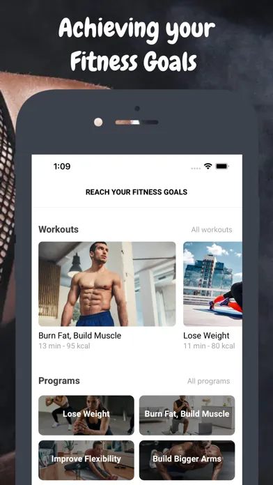 Tangkapan layar Reach Your Fitness Goals