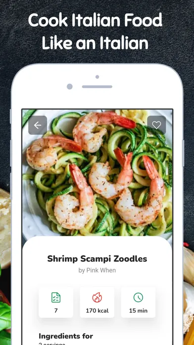 Capturas de tela do Homemade Italian Recipes
