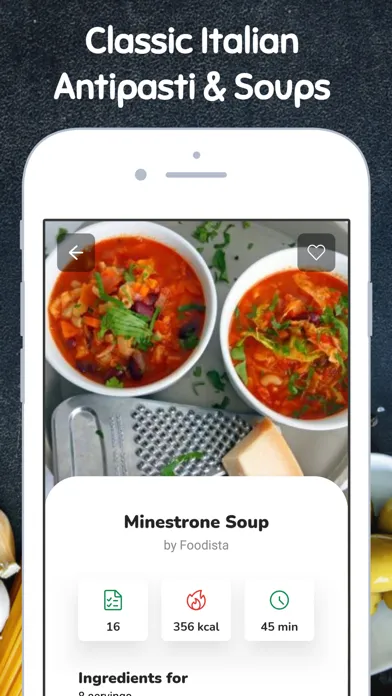 Capturas de tela do Homemade Italian Recipes