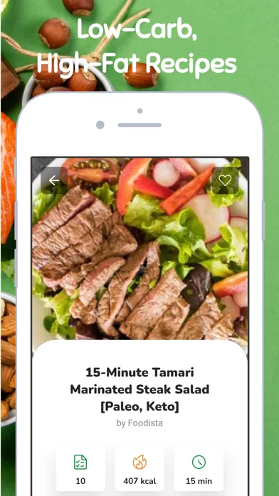 Capturas de tela do Keto Recipes - Ketogenic Diets