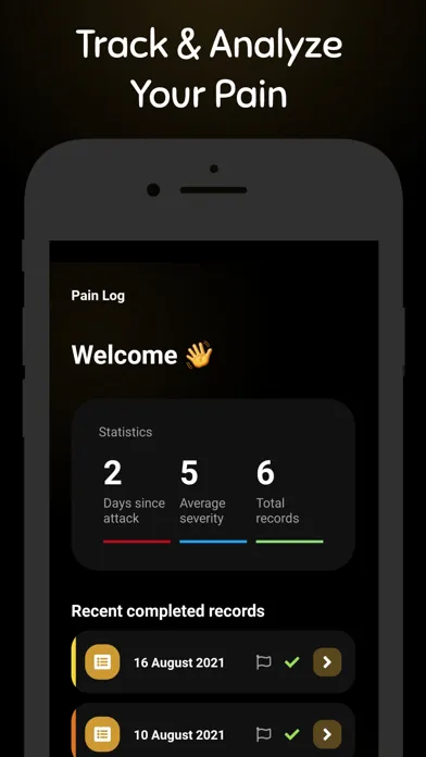 Capturas de pantalla de Pain Log: Track & Analyze