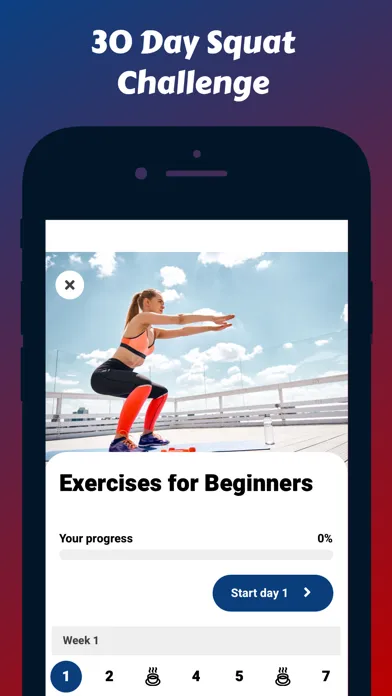 Squat Workouts Ekran Görüntüleri