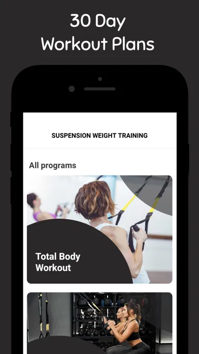 Ảnh chụp màn hình của Suspension Weight Training