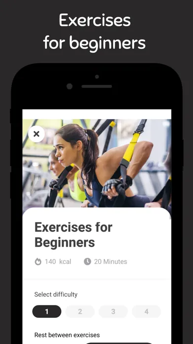 Ảnh chụp màn hình của Suspension Weight Training