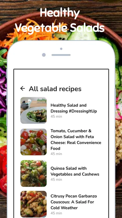 Tangkapan layar Tasty Vegetarian Recipes
