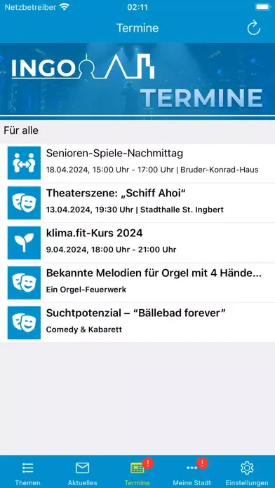 St. Ingberter City-App "INGO" Screenshots
